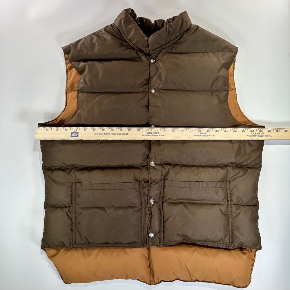 Comfy Vintage Reversible Down Vest Goose Insulated Heritage Mens XL - Picture 12 of 14
